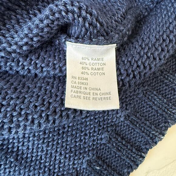 Paris Blues Women's 100% Cotton Blue Jean Sweater Snap Jacket Pockets sz S - Picture 7 of 10